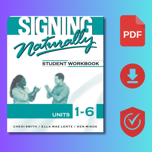 Signing Naturally Student Workbook Units 1-6 and DVDs, ASL Vocabulary,American Sign Language,ASL Teaching